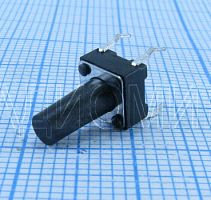 Микрокнопка квадратная тактовая, 4pin, 6x6x11мм, L=8мм