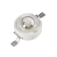 СВЕТОДИОД 3W СИНИЙ <Эмиттер> ( 25-30Lm ) 460nm-470nm, уг.свеч: 120°, U: 3,6v-3,8v, I: 700mA, t экспл: -40...+80°C, t пайки: 260°C