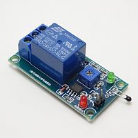 МОДУЛЬ Реле с датчиком температуры для ARDUINO  Питание: 5V. Реле (SRD-12VDC-SL-C 10A 250VAC 10A 30VDC) ; м/сх: LM393; 2 св/диода: зеленый, красный. Г