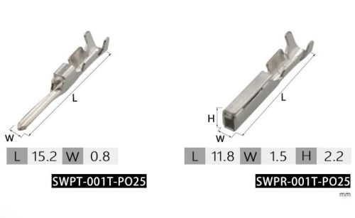 Разъем герметичный 2-х контактный (2 PIN) (IP67) КОМПЛЕКТ (штыревая+гнездовая часть) ЦЕНА ЗА КОМПЛЕКТ фото 5