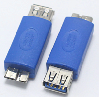 ПЕРЕХОДНИК USB-AF / microUSB 3.0 тип.B (штекер) (Для портативных жестких дисков) (USB-036)