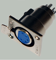 ГНЕЗДО CANON (разьём XLR) 5PIN на корпус МЕТАЛЛ (ответная часть ШТЕКЕР CANON (разьём XLR) 5PIN МЕТ  12110)