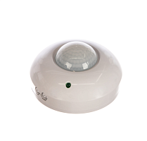 Датчик движения потолочный накладной Camelion LX-20B AC220V; 1200/300W; вр: 10сек-7мин;   IP20  Освещенность: 3-2000 Люкс   фотореле   Угол обнаружени