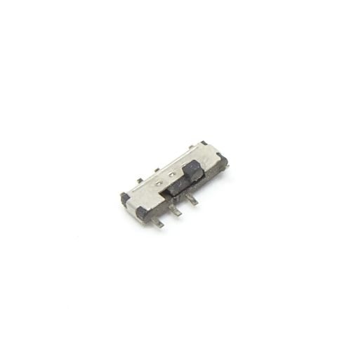 Переключатель движковый (ползунковый) движковый, 8pin, 3 полож., 2xON-ON-ON с фиксацией, под пайку, 10x1,8x3,5мм, L=1,6мм, SMD, толкатель: черный