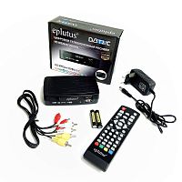 Цифровая ТВ приставка Eplutus DVB-128T (ресивер ) (DVB-T2 ) Процессор:GX6701/ Внеш.Б.П. 12V/1A; P=12W; USB2.0; Корпус: пластик