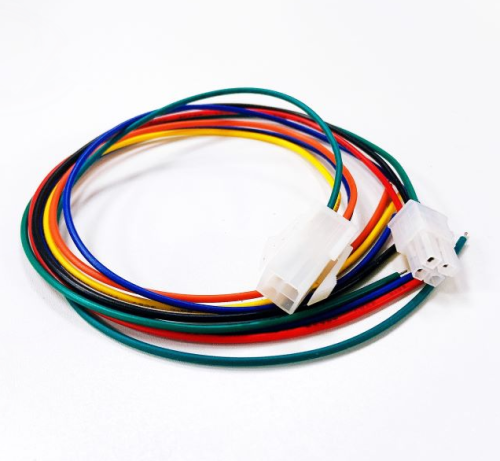 Разъем питания низковольт  4pin шаг 4.2мм КОМПЛЕКТ (MINI-FIT) (MX5557/MX5559)с проводами 20 AWG(0.5 кв.мм) (штыревая часть MF-2x2F/10х20х24мм wire 0.2