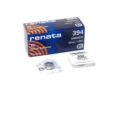 БАТАРЕЙКА 394 SR936SW <RENATA> (SR936 (аналог 380) 1,55V 56mA, ZnAg20 (серебряная), (BL-1) 