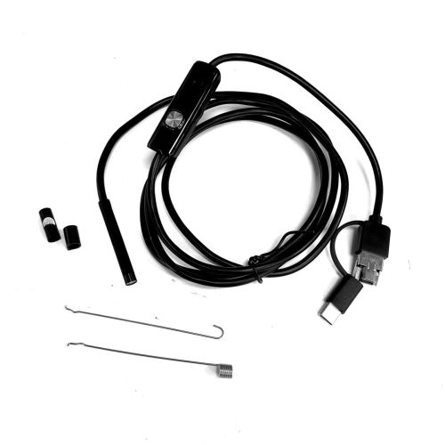 ВИДЕОЭНДОСКОП Гибкая камера "Android 3 in 1" (microUSB + USB + Type-C) (d=5,5мм/мягкий кабель- 1,5м) ; IP67; HD 640*480/1280*720; фокусное расстояни ВИДЕОЭНДОСКОП Гибкая камера "Android 3 in 1" (microUSB + USB + Type-C) (d=5,5мм/мягкий кабель- 1,5м) ; IP67; HD 640*480/1280*720; фокусное расстояни