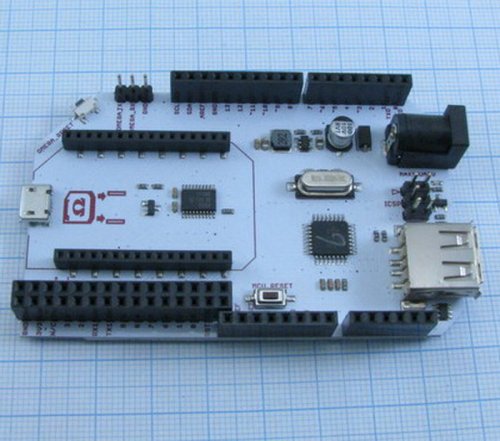 ПЛАТФОРМА Arduino Dock R2  объединяет возможности Arduino и Omega. Контроллер ATmega328P, разъем с выведенными GPIO контактами для подключ. плат расши