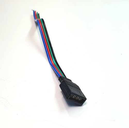 Разъем 4pin (гнездо под "ёжик") с проводом 75мм 37581 Соединитель для RGB св/д ленты (10мм) ( 4pin/10мм-90мм/под ежик-провод C4P-10 ) <LED> Разъем 4pin (гнездо под "ёжик") с проводом 75мм 37581 Соединитель для RGB св/д ленты (10мм) ( 4pin/10мм-90мм/под ежик-провод C4P-10 ) <LED>