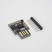 МОДУЛЬ Digispark Attiny85 USB (A09)  Поддерж.Arduino IDE 1.0 и более позд. (OS X, Windows и Linux) ; пит: 5V/7-35V (USB или внеш.ист.-авт.выбор) 