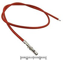 Контакт питания (гнездо) на проводе L=20см (MF-F 4,20mm AWG20 0,2m Red) (КРАСНЫЙ) (Для разъемов серии MINI-FIT) 5557