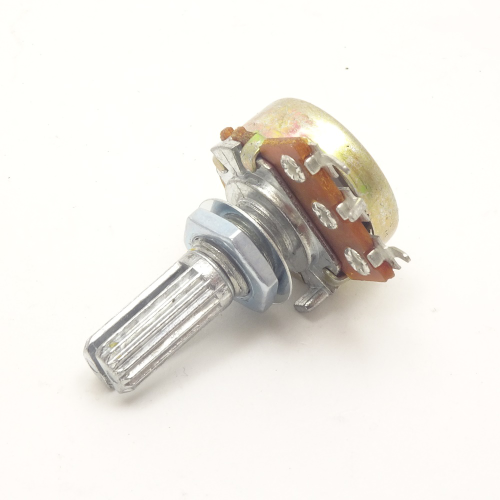 РЕЗИСТОР  Переменный   B1K МОНО ручка с прорезью-круг (16K1 KC)