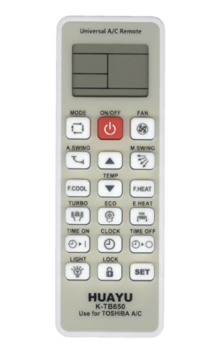 ПУЛЬТ ДУ ДЛЯ КОНДИЦИОНЕРОВ TOSHIBA K-TB650 "HUAYU" 
