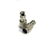 РАЗЪЕМ GX16 16M-8 (D16mm) 8PIN ШТЕКЕР НА КАБЕЛЬ под пайку металл. (1-563-8 Разъем MIC 8P)  (ответная часть гнездо на кабель GX16 16M-8A 12703) 