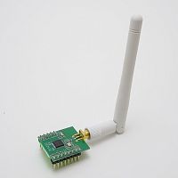 МОДУЛЬ беспроводной передачи данных по связи ZigBee  на чипе CC2530F256RHAR программируемый, с антенной SMA; (прием/передача)