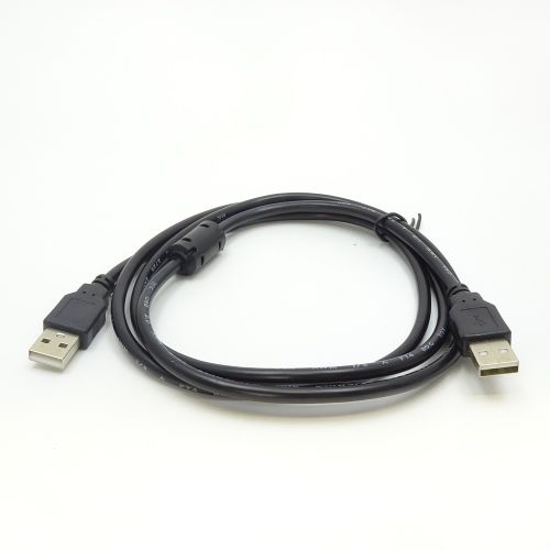 КАБЕЛЬ USB >USB  AM-AM  ver.2.0  1,5м    (штек.USB A - штек.USB A) ;с фильтром  черный 