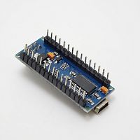 ARDUINO Nano v3.0 (FT232) на микроконтр. ATmega328, (miniUSB) напряж. пит.- 5 V, цифр. вых.- 14, аналог. вых.- 8,   флеш -32 Кб ; ОЗУ - 1 Кб, 