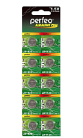 БАТАРЕЙКА  G08 (LR1120) <PERFEO> (AG8, 391A, LR55) 1,5V ( "Дисковая" )   Alkaline  Perfeo 0% ртути. Изготовитель Россия,  BL-10