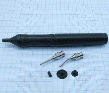 Вакуумная ручка Антистатическая HANDI-VAC (2 насадки, 3 присоски) (Механический вакуумный пинцет) Для бережной автономной установки SMD компонентов на