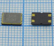Кварцевый резонатор  7.3728МГц  JXE75/2 (JXE75-2) SMD07050C4/S7050 4pin 12 pF (размер 7.5x5mm) (Кварц) -40~85C