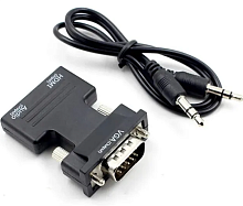 КОНВЕРТЕР HDMI в SVGA (Input:HDMI гнездо - Output:VGA штекер, Output:Audio ); Full HD 1080