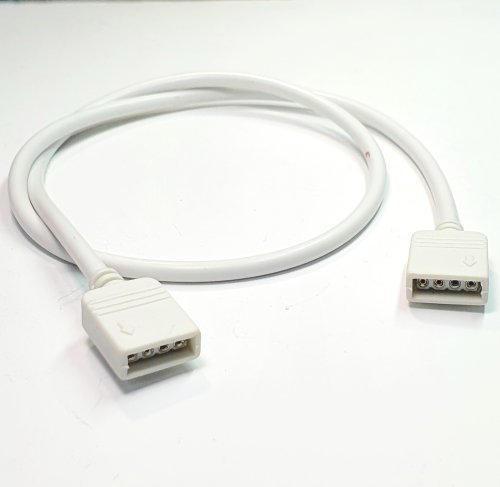 Разъем 4pin (гнездо под "ёжик") (2шт на проводе 0,5м) Удлинитель для св./д. ленты    