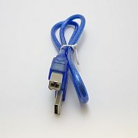 КАБЕЛЬ USB >USB AM-BM ver.2.0 (0,3-0,4м) Для контроллеров ARDUINO (A22) Силикон; Arduino Uno, Arduino Duemilanove, Diecimila ( -принтер- )