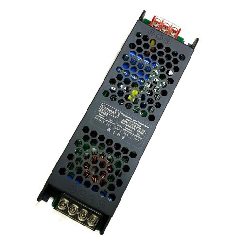Блок питания для св/д техники, 24V, 10.4A, 250W, разъем под болт, Slim-Strait (узкий), 210x63x24мм, IP22, вх: AC 220-250V, вх. разъем: разъем под болт