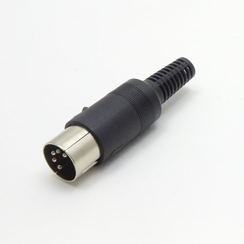 ШТЕКЕР DIN 5 PIN (СШ-5) (7-0251 5p)  пластик на кабель