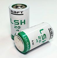 БАТАРЕЙКА ЛИТИЕВАЯ  34615 LSH20  "D"  3.6V  13 Ah, Ток разряда. до 1800mA,  SAFT (встр. предохранитель) Li-SOCl2 (литий-тионилхлорид)  Для устройс