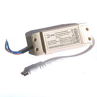 Драйвер для св/д панелей, 450mA, 60-80V, 40W, вх: AC 220V, вх. разъем: два провода, вых. разъем: штекер 5,5х2,1мм, пластик, IP20, 115x45x28мм, ЭРА LED