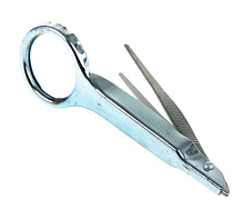 Лупа ручная с пинцетом х8 d=25 мм металл 100х35х13 мм 