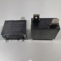 Реле э/м DC12V 25A 4pin, пайка (PCB), Контакты: 1гр. на замыкание (1А) () 30,1x15,7x23,5мм (TIANBO TRAF D-12VDC-S-H)