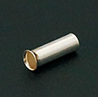 Наконечник втулочный/трубчатый/гильза для кабеля 0.75mm2   12мм (d-наружн-1мм(1,5мм)/d-внутр.-1.3мм) неизолир. EN7512 (CuSn) (пистон для печатных плат