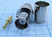 Разъем BNC ГНЕЗДО НА КАБЕЛЬ RG-213 ПОД ОБЖИМ (BNC-C213F)