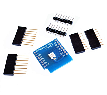 Модуль WeMos D1 mini WS2812B RGB SHIELD Плата расширения с управляемым RGB 5050 светодиодом WS2812B для WeMos D1 mini. 5V коннекторы Совместим с ARDUI