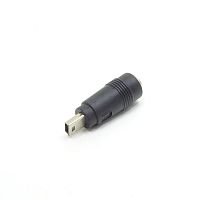 ПЕРЕХОДНИК ПИТАНИЯ БП Гнездо со штырем (5.5 х 2.5мм) на штекер miniUSB