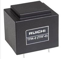 Трансформатор 220V 15V х 2 / 2 х  85mA(170mA) 6pin черный 27х32х30мм (ТПК-2/ТПГ-2) (Залитый)