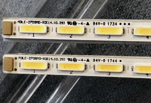 Светодиодная планка для подсветки ЖК панелей 27" 6V (36LED) M3LE-270SMD-R2 (360мм, 36 светодиодов) Комплект из двух планок фото 2