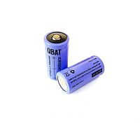 АККУМУЛЯТОР  16340 3,7V  700 (800) mAh без платы защиты Li-Ion   INDUSTRIAL ICR16340   "high top"- высокий плюс; ( литий-ион )