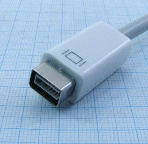 КОНВЕРТЕР Mini DVI "шт" - VGA "гн" 70мм (Переходник, Адаптер Mini DVI / VGA для компьютеров MAC) фото 3