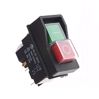 Пусковая кнопка для бетономешалки, 4pin, AC 220/250V 16A, IP55 (KLD-28A, YH02-A/DKLD DZ-6)