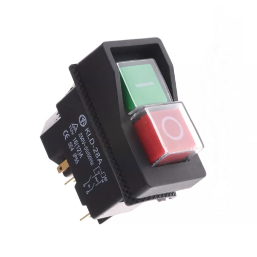Пусковая кнопка для бетономешалки, 4pin, AC 220/250V 16A, IP55 (KLD-28A, YH02-A/DKLD DZ-6)