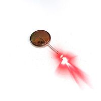 СВЕТОДИОД 3мм КРАСНЫЙ 10cd ( 10000mcd ) ( Цв.линзы: Белый, Прозрачн. ) Угол свеч: 20°, Udc=2.2v. ( DFL-3014URC-10 №13 ) -10011-