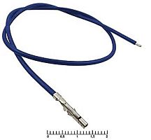 Контакт питания (гнездо) на проводе L=20см (MF-F 4,20mm AWG20 0,2m violet) (ФИОЛЕТОВЫЙ) (Для разъемов серии MINI-FIT) 5557