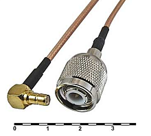 Антенный кабель-переходник TNC-J3Y/SMB-JW3-RG316-30 (кабель 30см) вч разъем