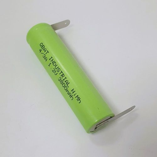 АККУМУЛЯТОР    1,2V   3800mAh  Ni-Mh  H-4/3AA  (17*66.7мм)  (02009/2) с выводами QBAT INDUSTRIAL H-4/3A3800 