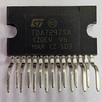 Микросхема TDA7297SA orig PA 2x15W BTL (16.5V/8 Ом) , Gv=32dB /DBS15/