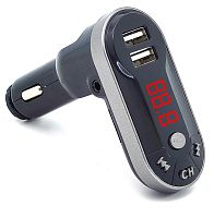 Автомобильный FM-Модулятор (трансмиттер)  Broad KCB-909 (Bluetooth 2.0/ MP3/ AUX)  (80043)  In:12V-24V (авто прикур.); форм: MP3, WMA; FM: 87.0-108.0 